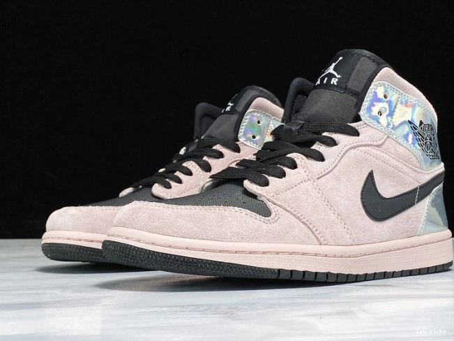 Powder Air Jordan BQ6472-602 Iridescent (W) Dirty Mid 1 0728